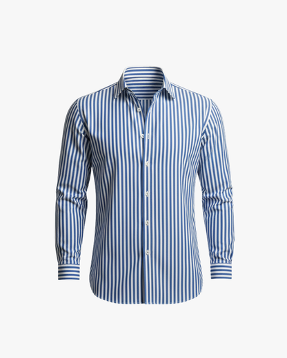 Gary Classic Long-Sleeve Striped Shirt