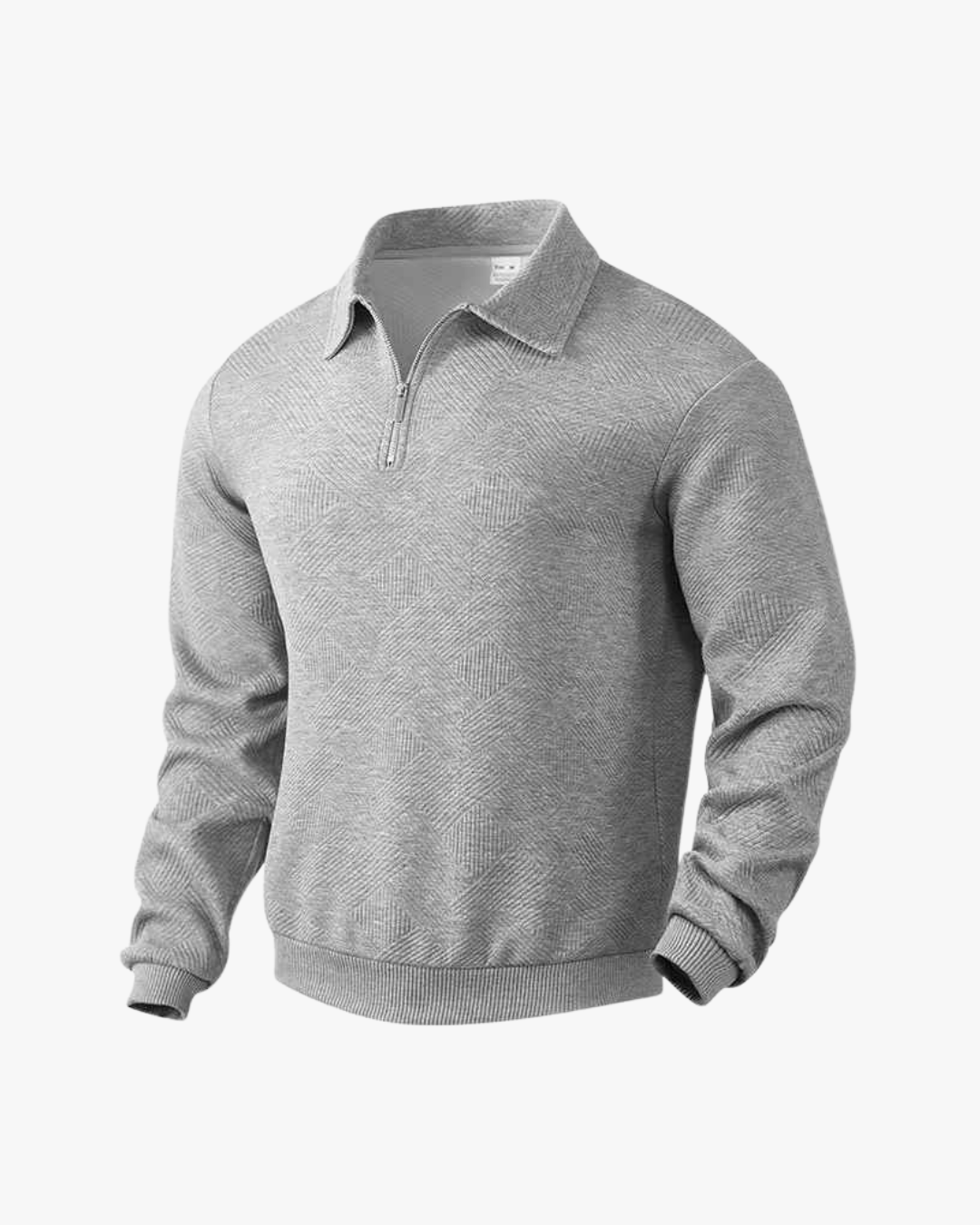 Carter Textured Half-Zip Polo Sweater