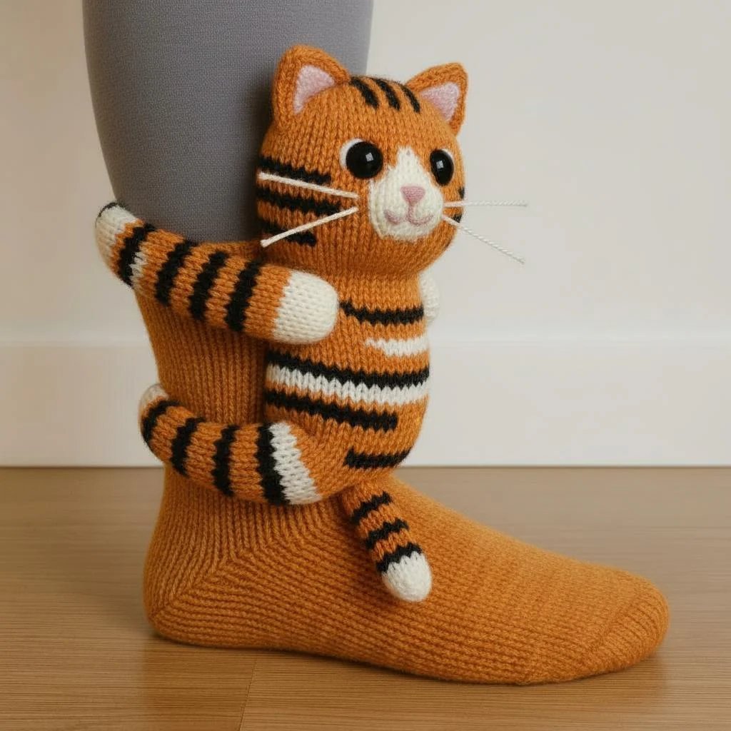 3D Knit Animal Socks - Cozy, Durable Comfort with Unique Designs
