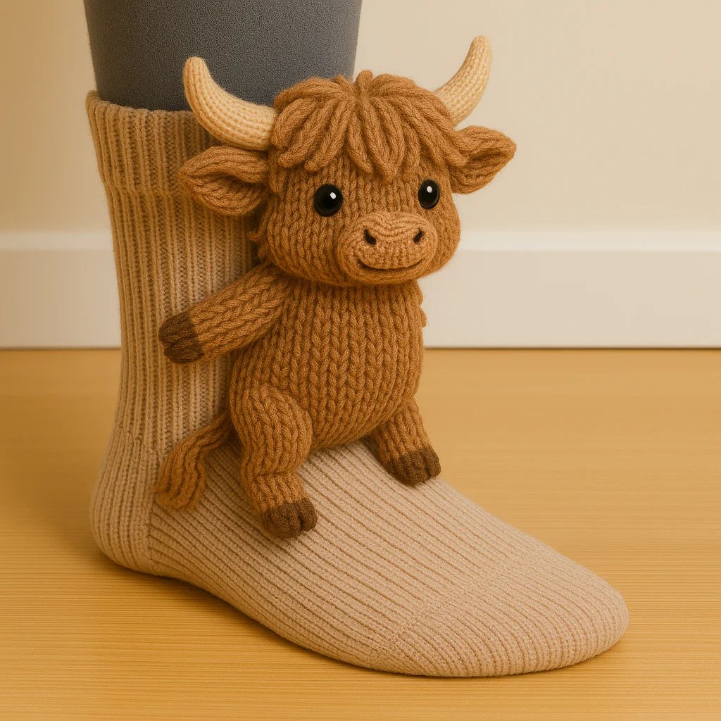 3D Knit Animal Socks - Cozy, Durable Comfort with Unique Designs
