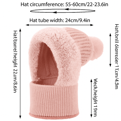 Wind-Resistant Hooded Scarf